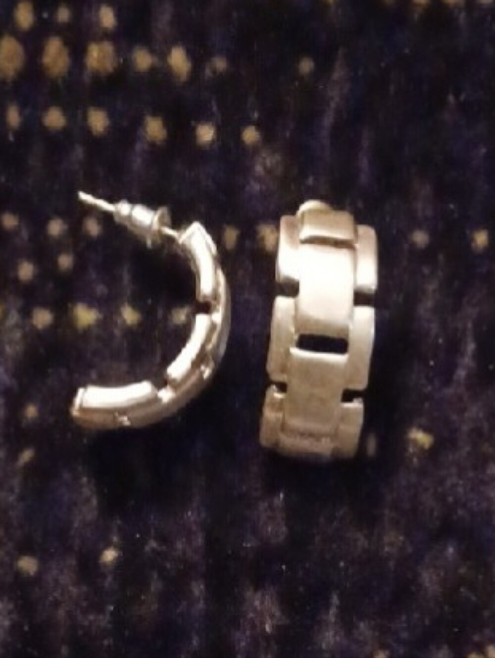 4/$40 Silver Tone Hoop-Like Earrings